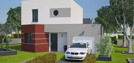 Plan de maison Surface terrain 90 m2 - 8 pièces -  -  sans garage 