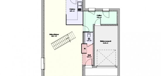 Plan de maison Surface terrain 117 m2 -  -  -  sans garage 