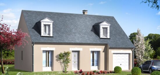 Plan de maison Surface terrain 122 m2 - 5 pièces - 4  chambres -  avec garage 