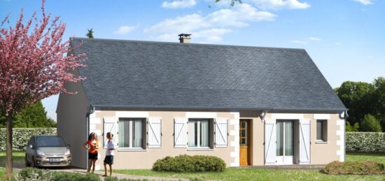 Plan de maison Surface terrain 89 m2 - 3 pièces - 2  chambres -  sans garage 