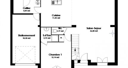 Maison Traditionnelle - Tradi4 3044-249865_modele-tourangelle-evolution-v2-pub-rdc.jpg - Maisons Stéphanie