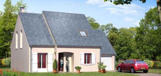 Plan de maison Surface terrain 106 m2 - 5 pièces - 4  chambres -  avec garage 