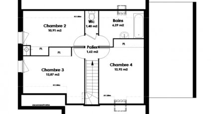 Maison Traditionnelle - Tradi1 3041-249856_modele-contemporain-excellence-pub-combles.jpg - Maisons Stéphanie