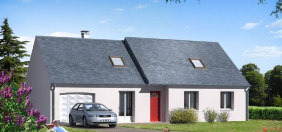 Plan de maison Surface terrain 87 m2 - 7 pièces - 3  chambres -  avec garage 