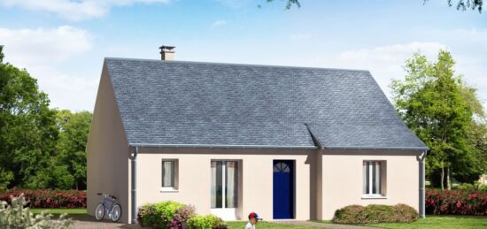 Plan de maison Surface terrain 75 m2 - 6 pièces - 2  chambres -  sans garage 